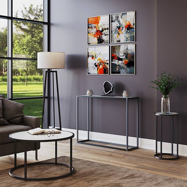 Dovelon White Sofa Table - Thumbnail - Image 6