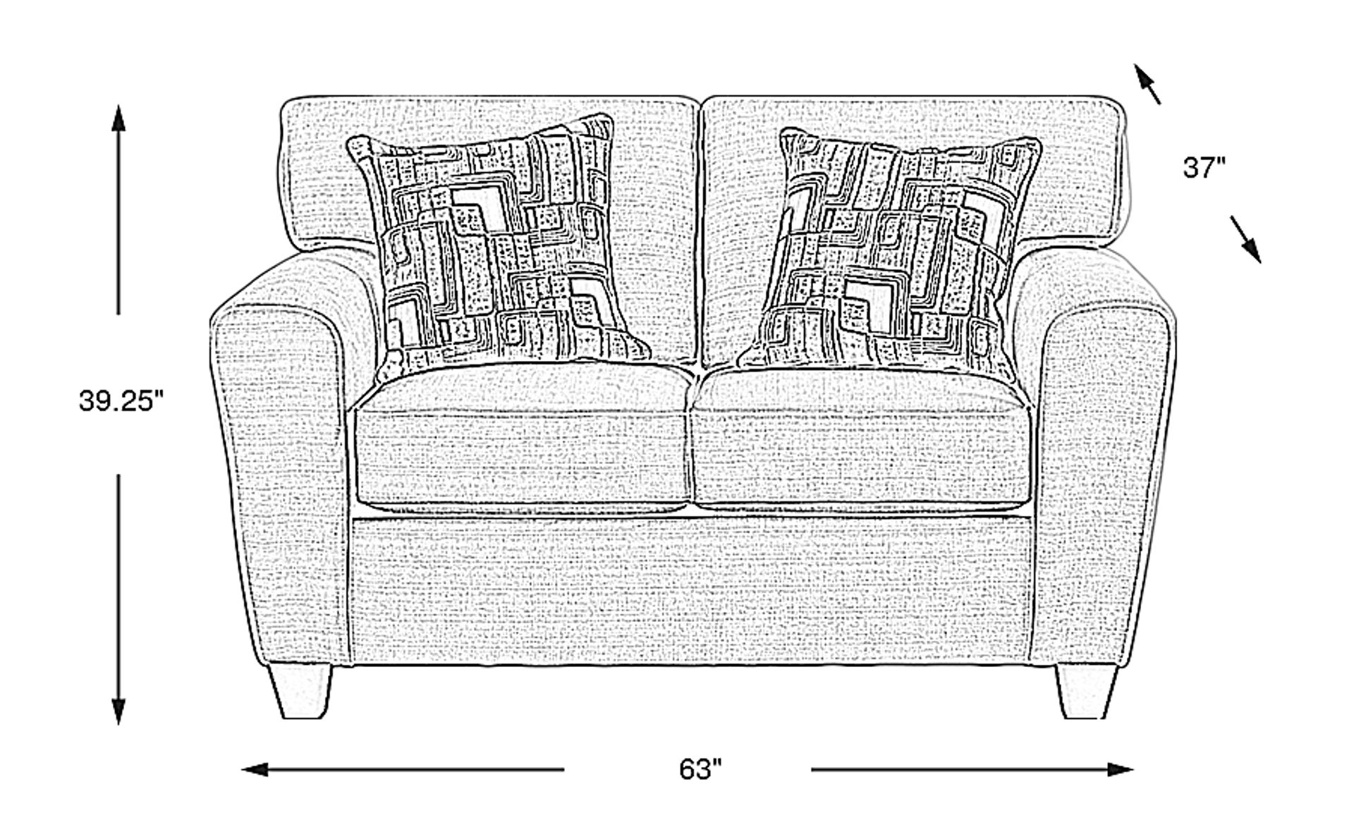 Dimension Image. Please refer to the Dimension Tab on this page for dimension details.