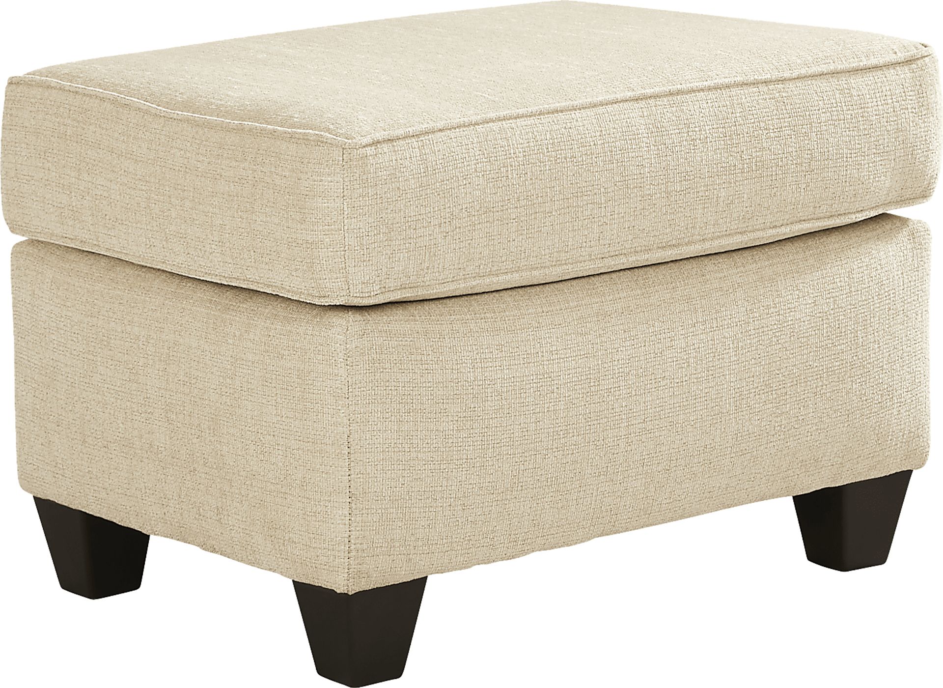 Dover Beige Ottoman - Image 1