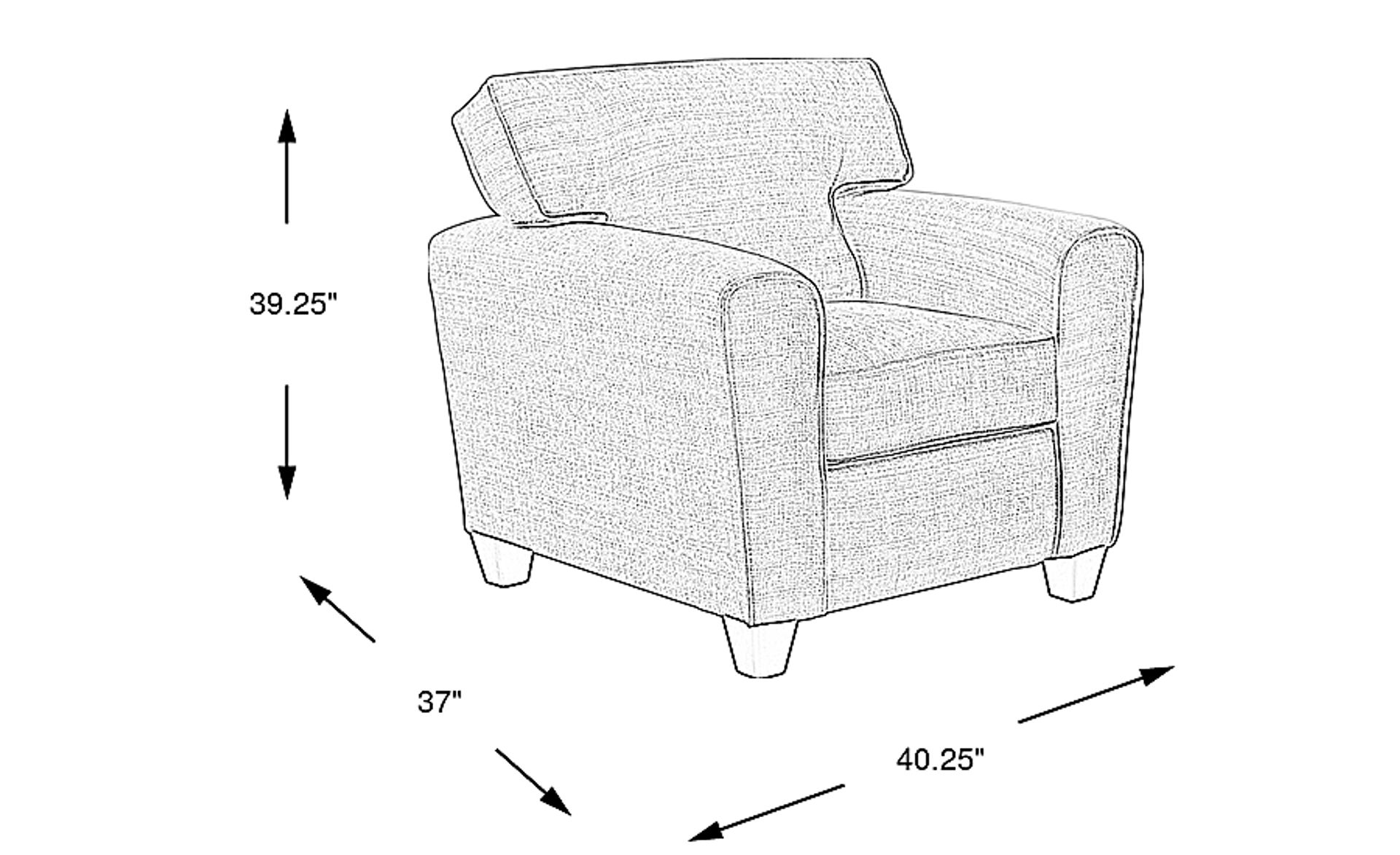 Dimension Image. Please refer to the Dimension Tab on this page for dimension details.