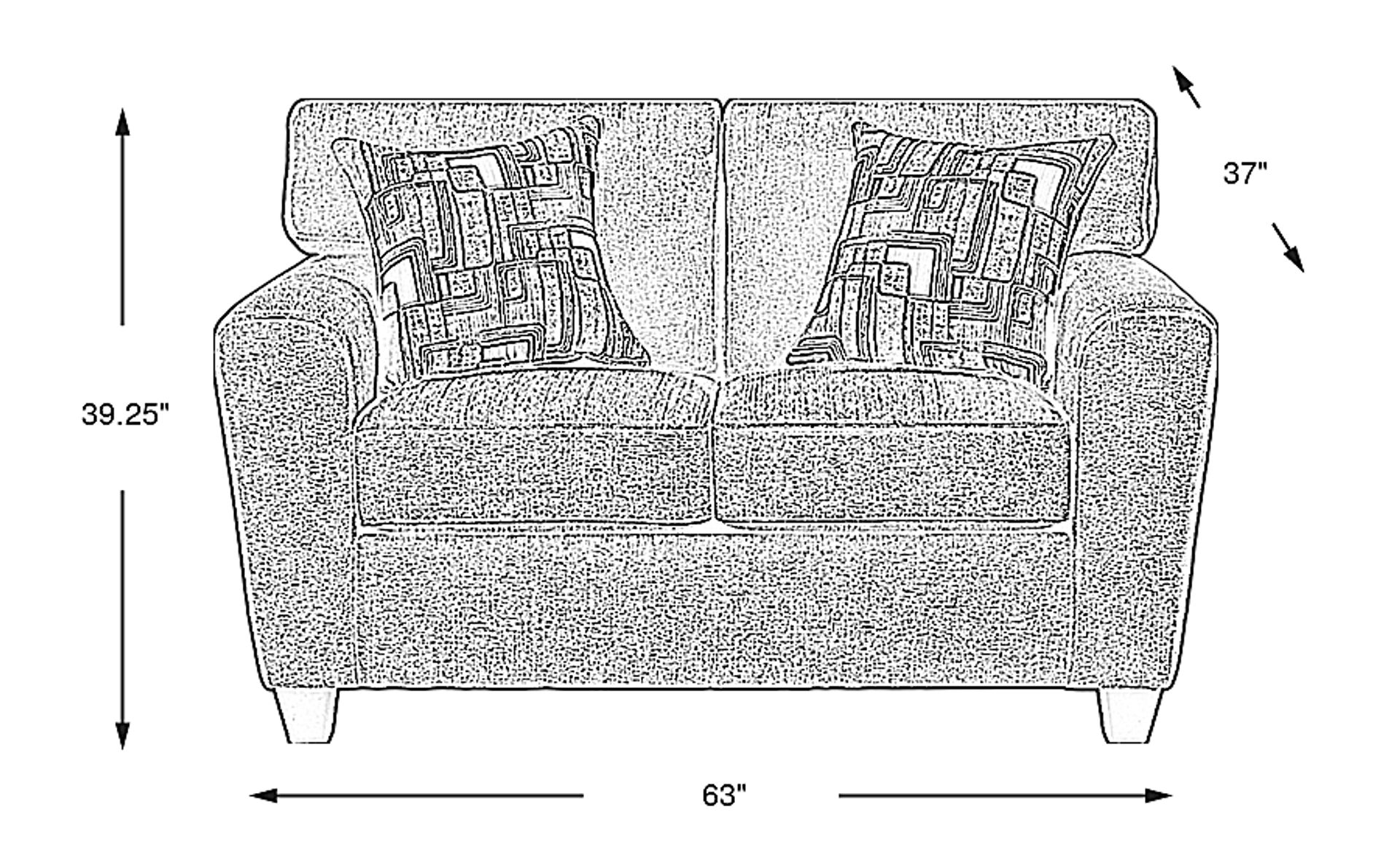 Dimension Image. Please refer to the Dimension Tab on this page for dimension details.