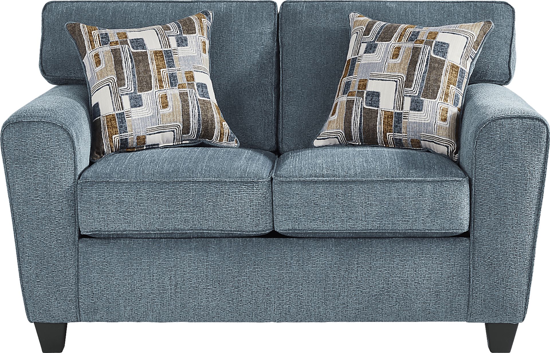Dover Blue Loveseat - Image 1