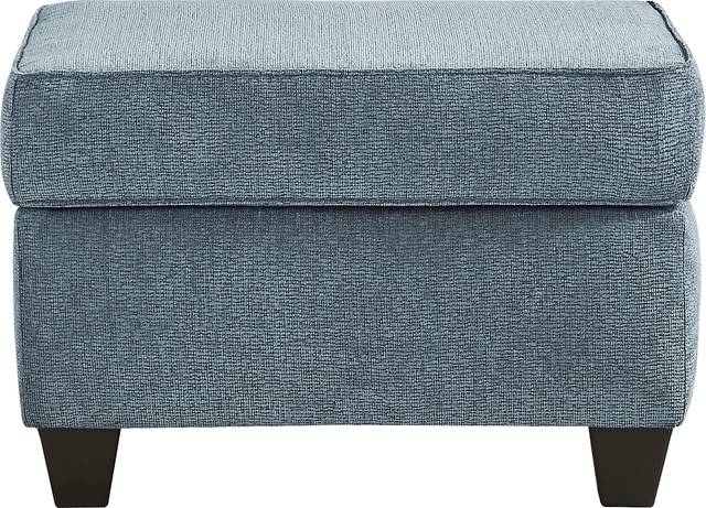 Dover Blue Ottoman - Thumbnail - Image 2
