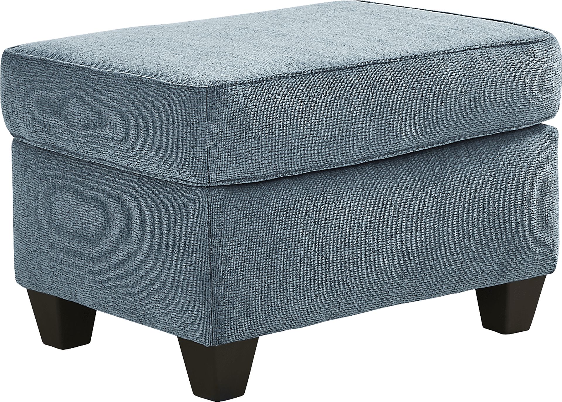Dover Blue Ottoman - Image 1