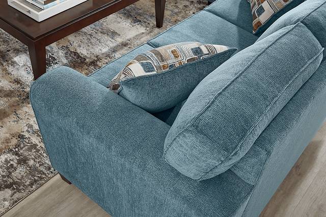 Dover Blue 7 Pc Living Room with Sleeper Sofa - Thumbnail - Image 6