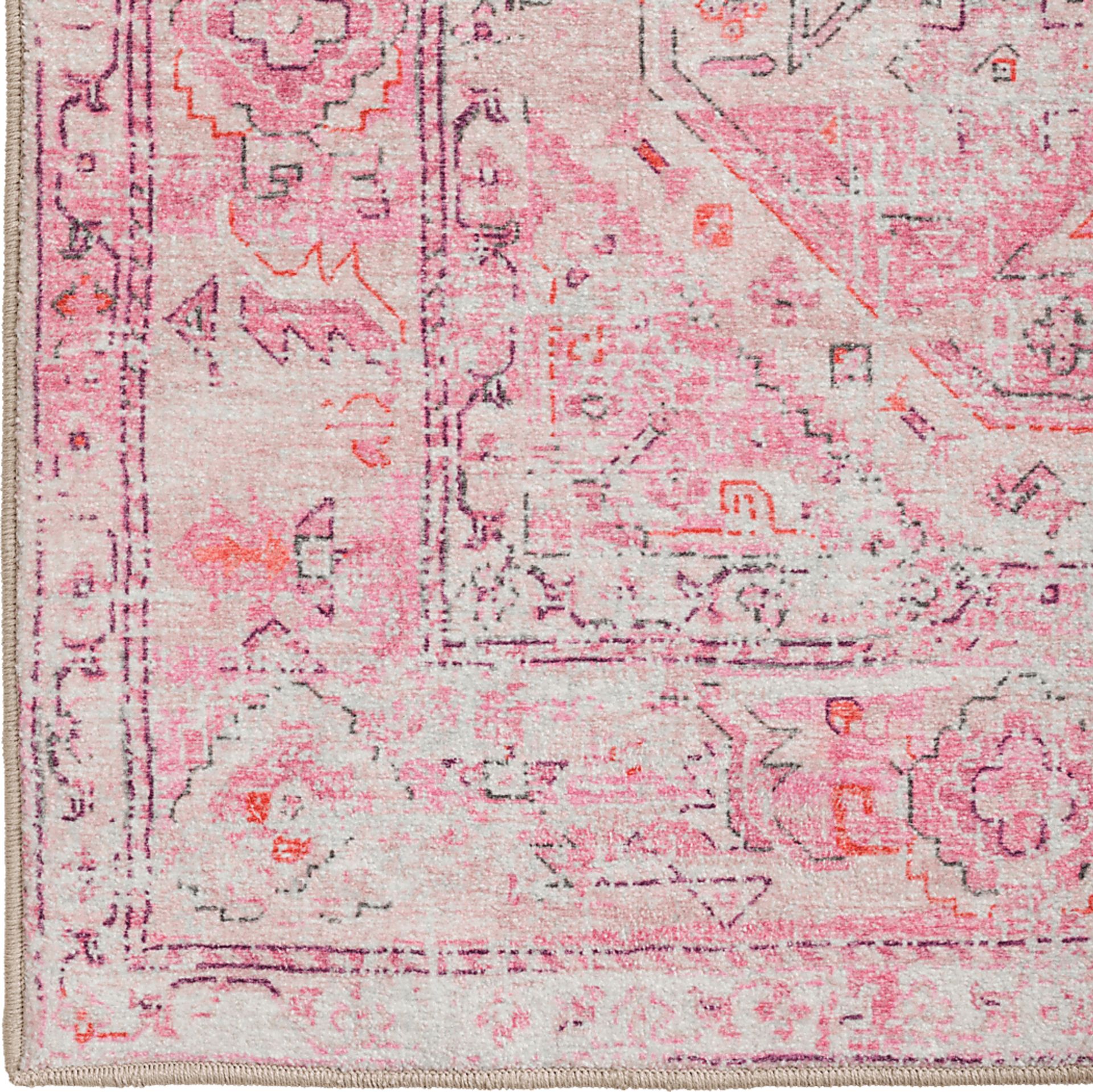 Doverfield Pink 3' x 5' Rug - Image 2