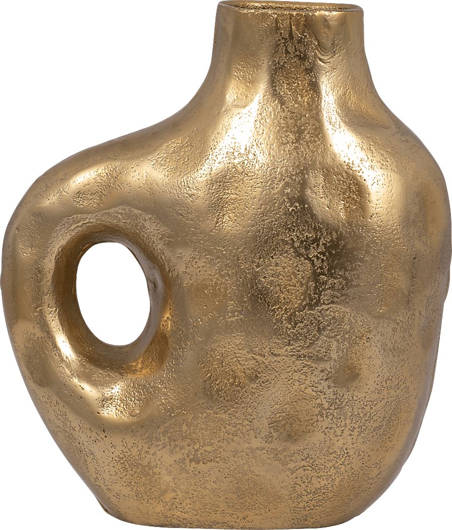 Dovestail Gold 11 in. Vase