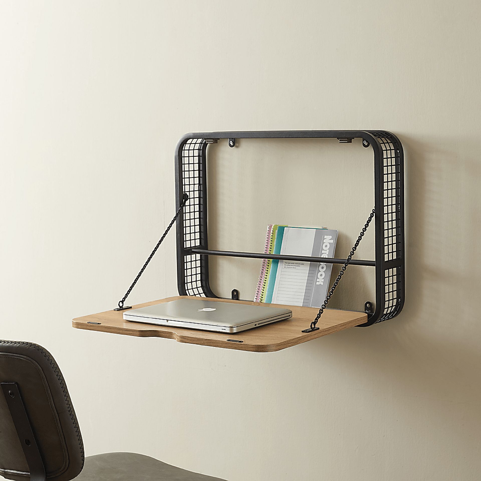 Dovewood Brown Wall Mount Desk - Image 4