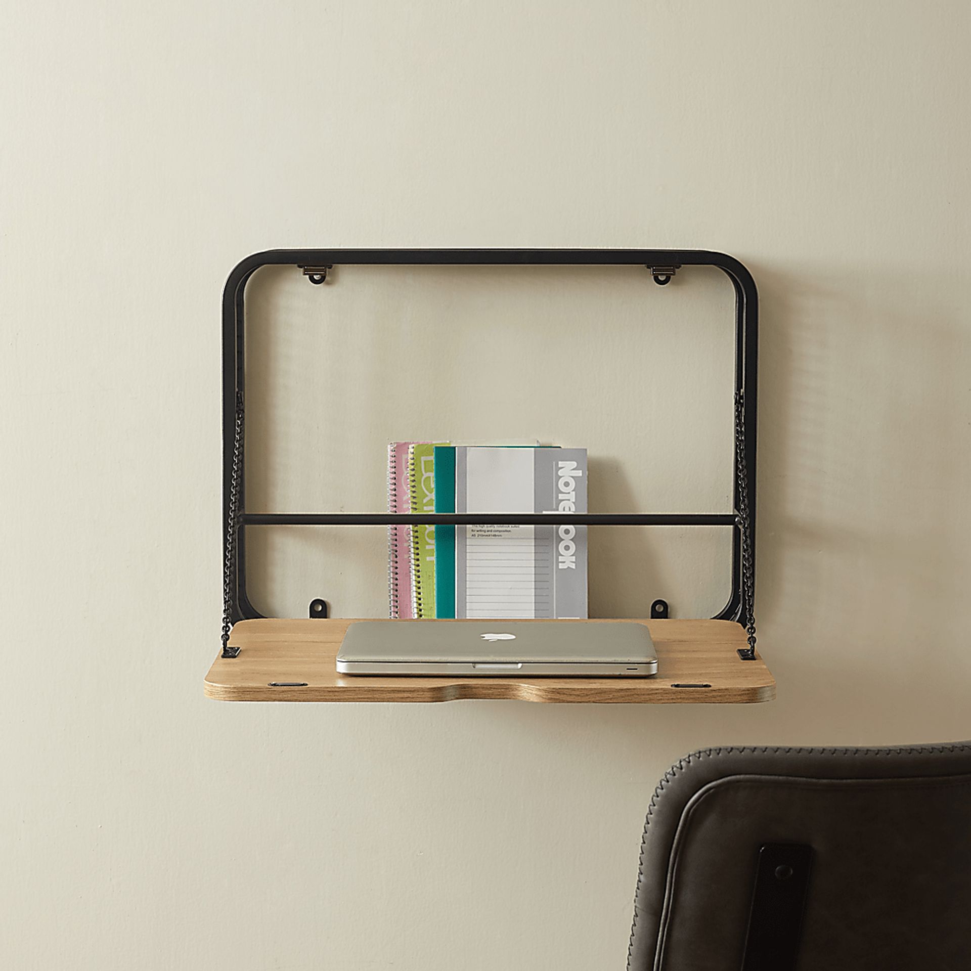 Dovewood Brown Wall Mount Desk - Image 5