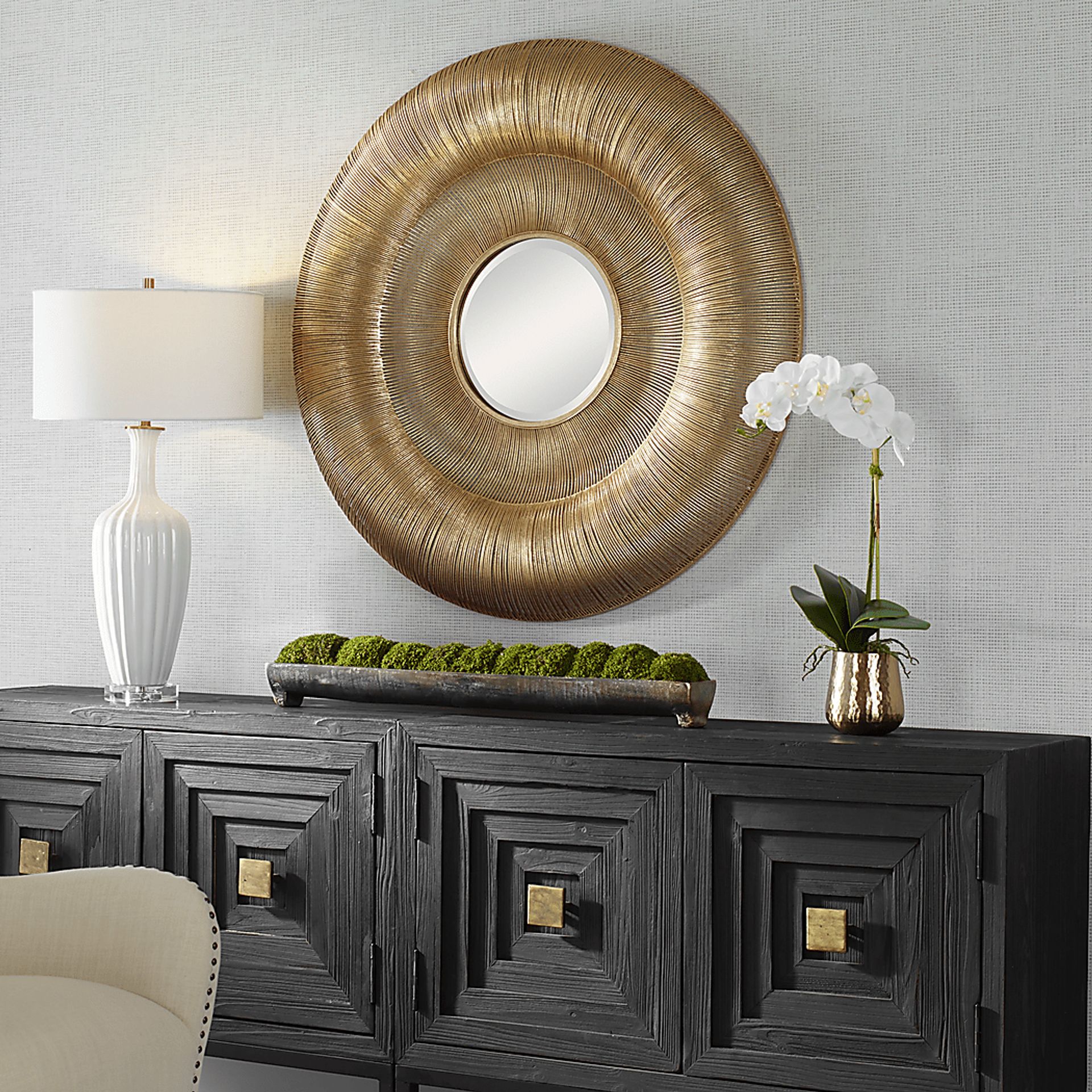 Dowagiac Gold Wall Mirror - Image 4