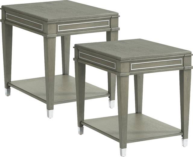 Dowalde Light Gray 2 Pc Table Set - Thumbnail - Image 1