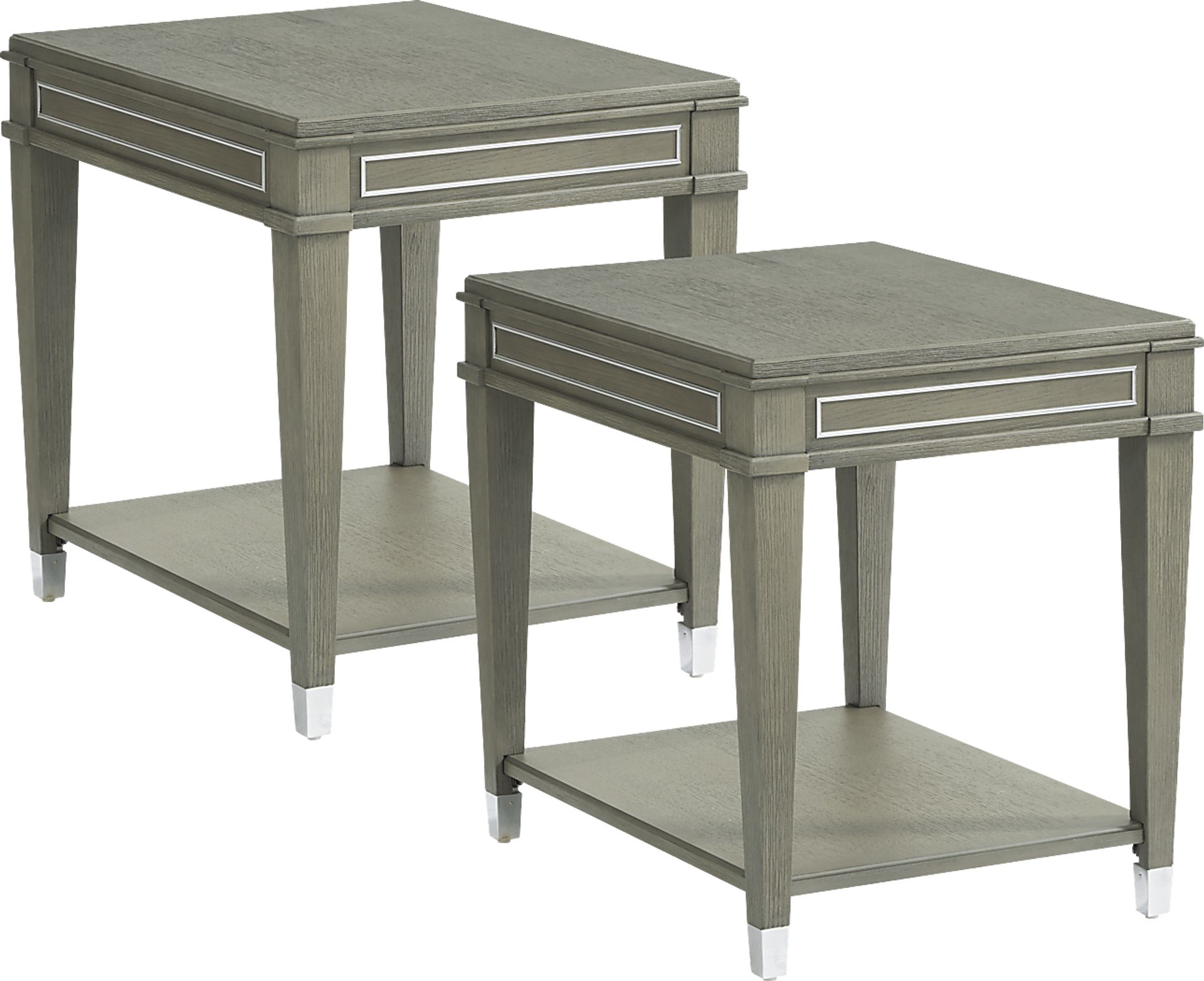 Dowalde Light Gray 2 Pc Table Set - Image 1
