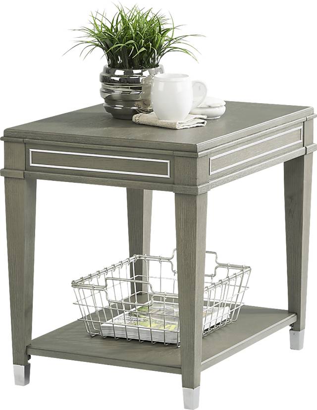Dowalde Light Gray End Table - Thumbnail - Image 2