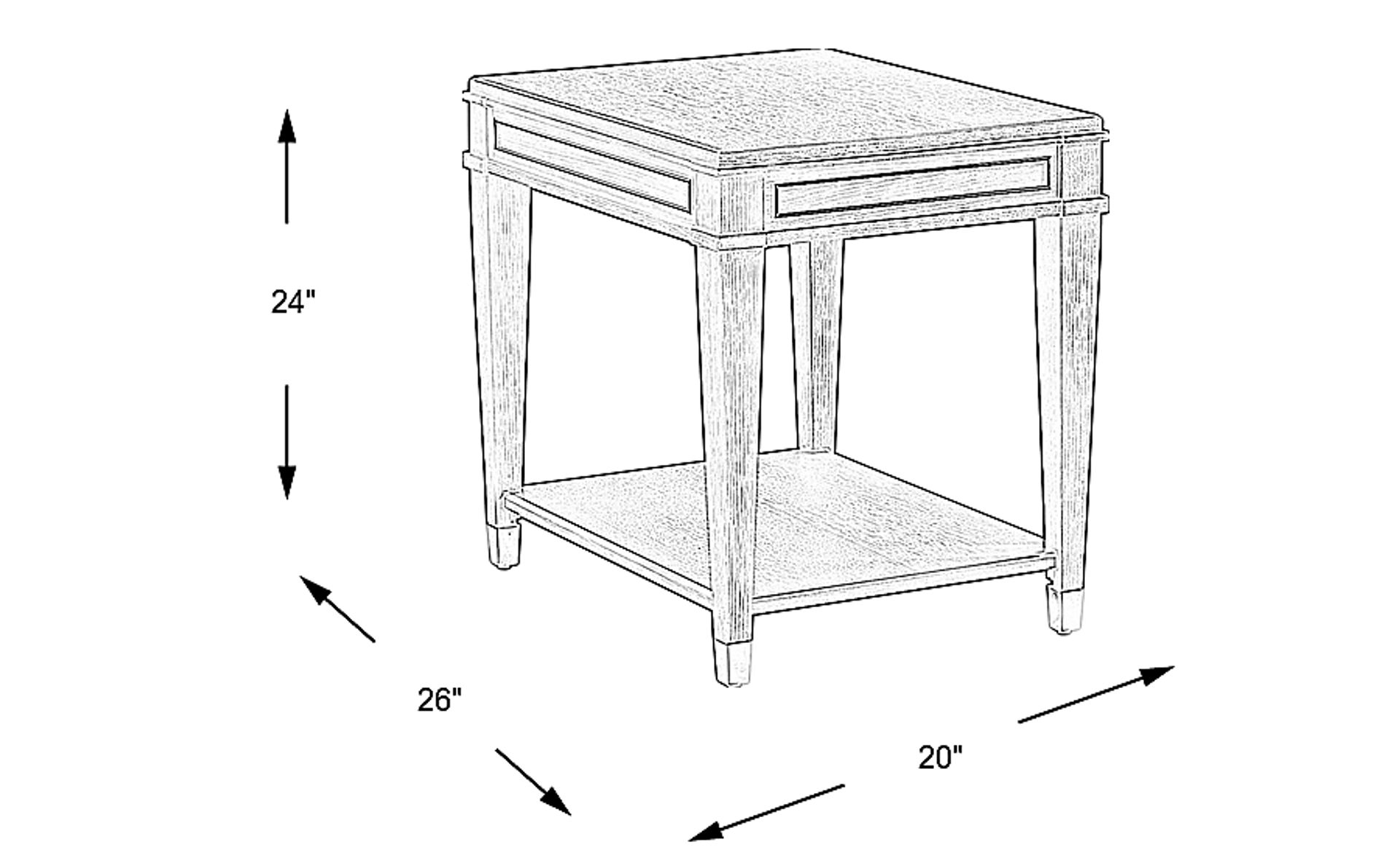 Dimension Image. Please refer to the Dimension Tab on this page for dimension details.