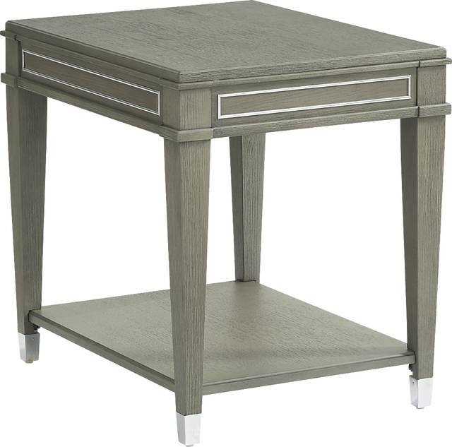 Dowalde Light Gray End Table - Thumbnail - Image 1