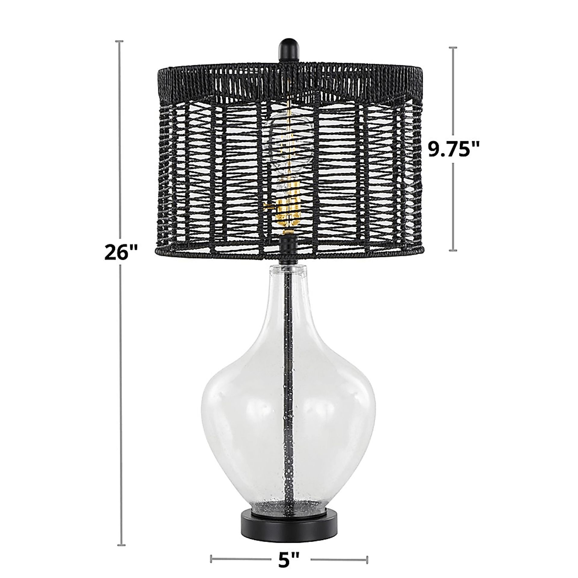Dowell Bend Black Table Lamps, Set of 2 - Image 8