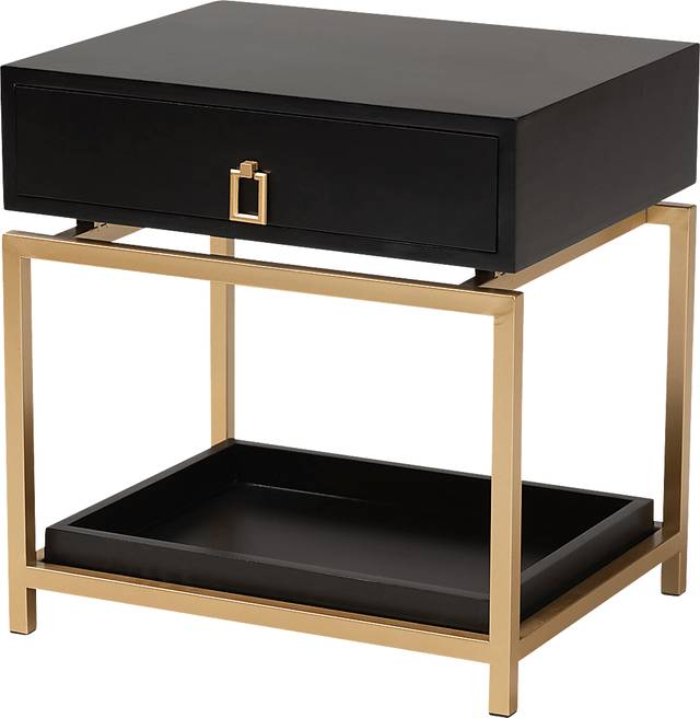 Dowgate Black End Table - Thumbnail - Image 1