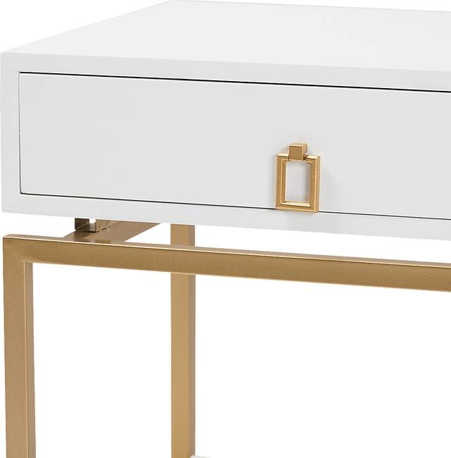 Dowgate White End Table - Thumbnail - Image 6