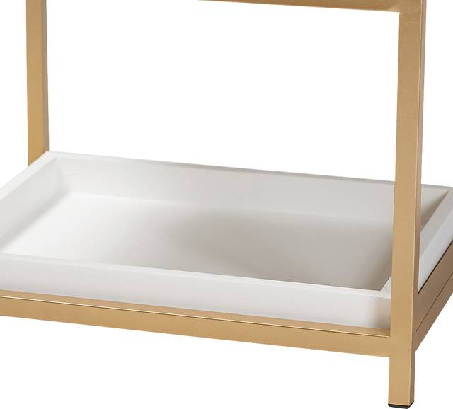 Dowgate White End Table - Thumbnail - Image 7