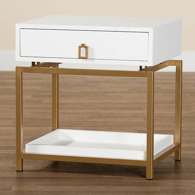 Dowgate White End Table - Thumbnail - Image 8