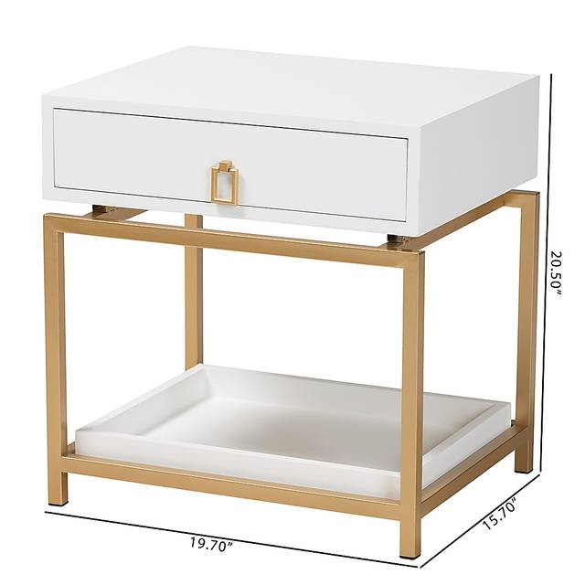 Dowgate White End Table - Thumbnail - Image 10