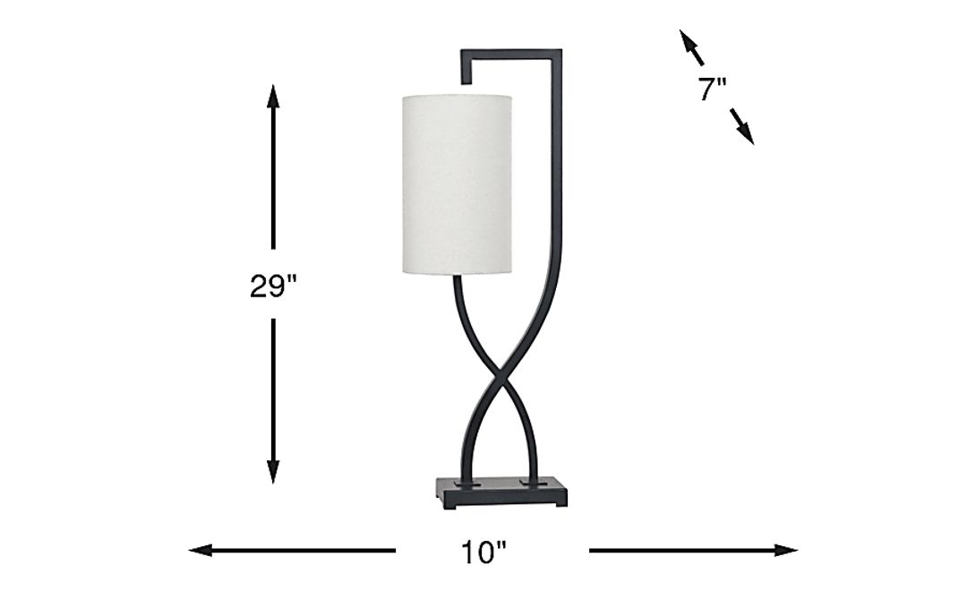 Downing Valley Black Lamp