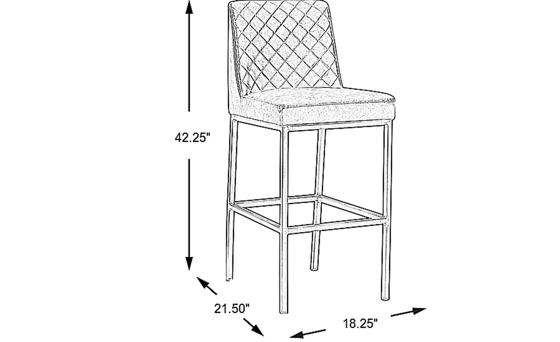 Dimension Image. Please refer to the Dimension Tab on this page for dimension details.