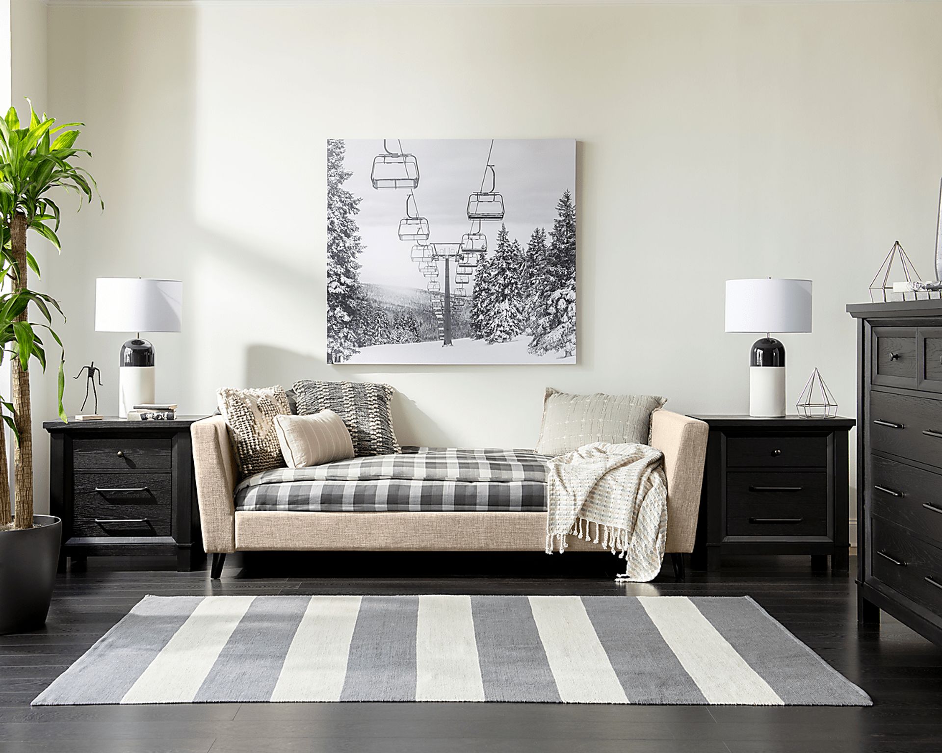 Downybrook Oatmeal Twin Daybed - Image 2