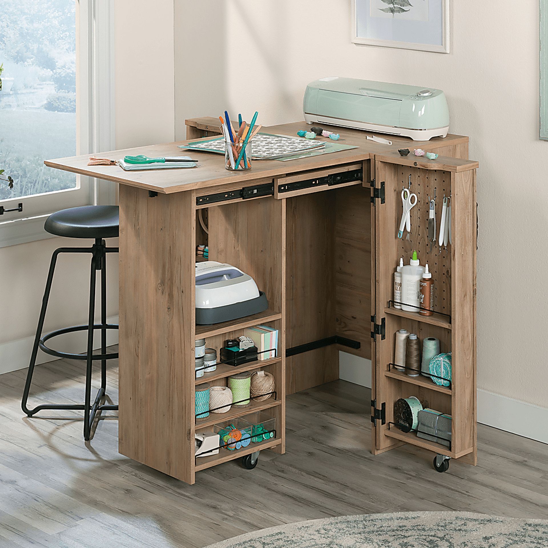 Doxsee I Light Brown Storage Cabinet - Image 2