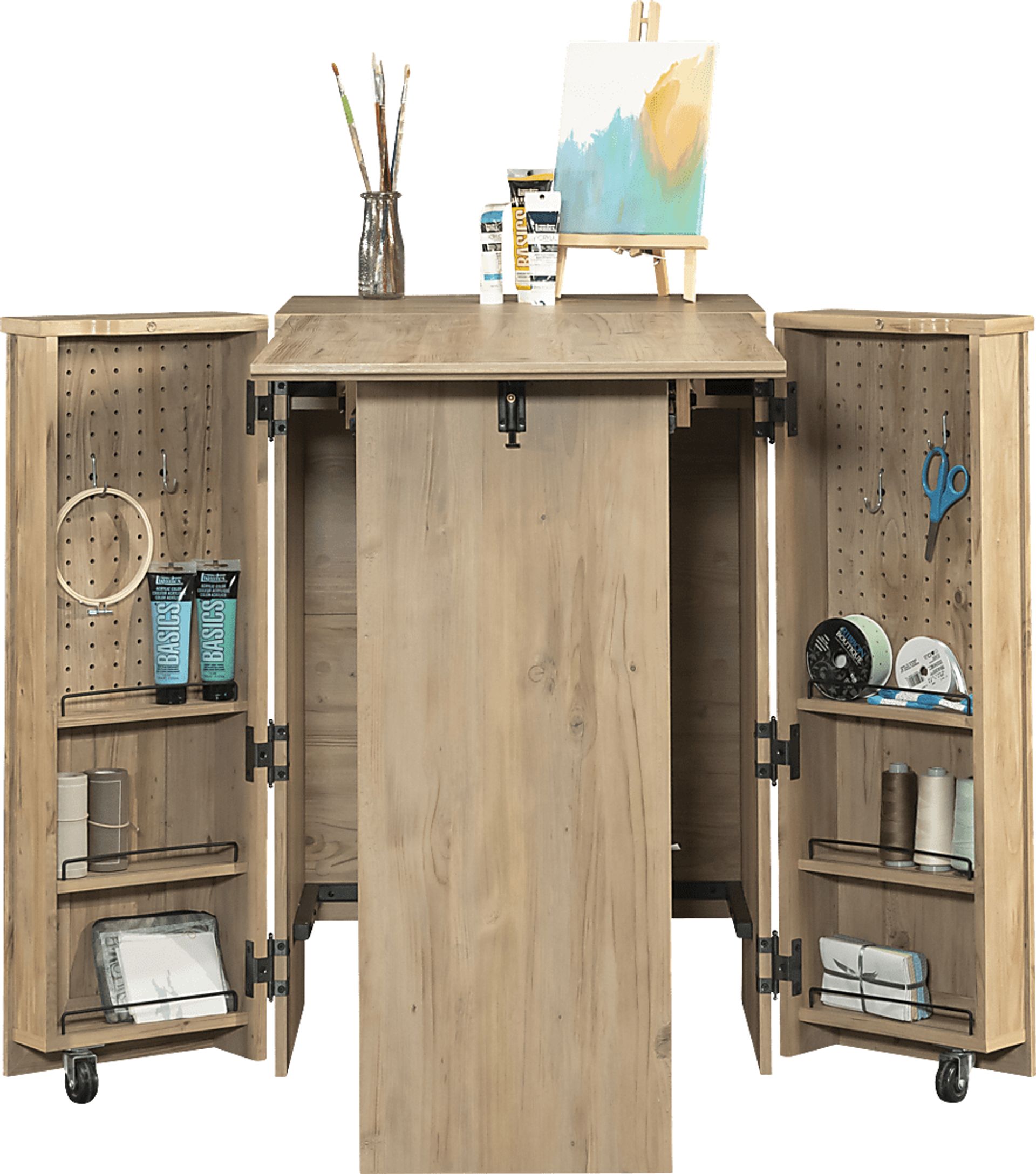 Doxsee I Light Brown Storage Cabinet - Image 4