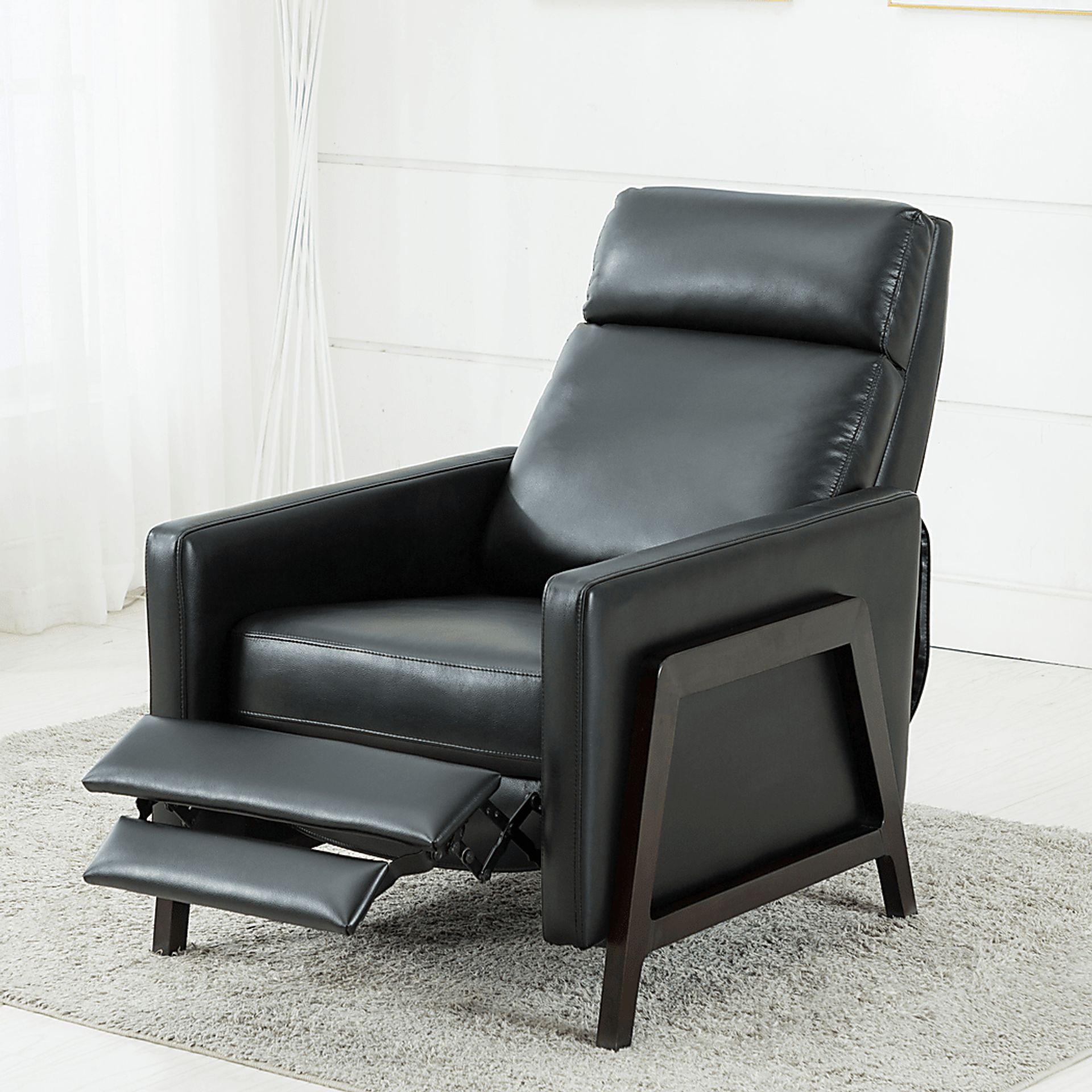 Doyers Black Push Back Recliner - Image 8