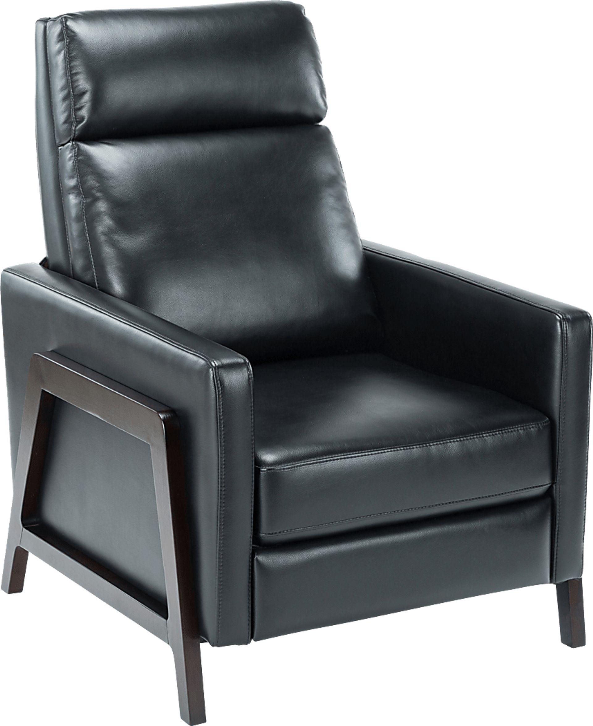 Doyers Black Push Back Recliner - Image 1