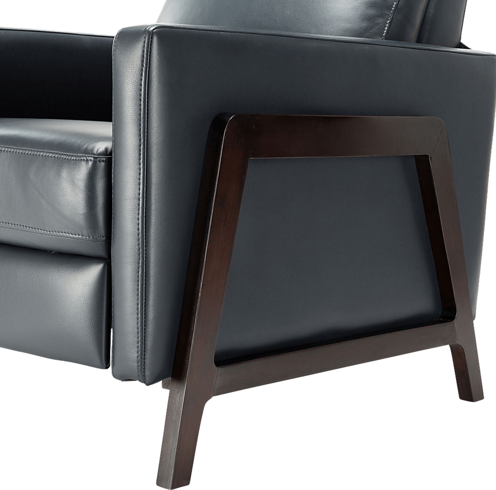 Doyers Blue Push Back Recliner - Image 4