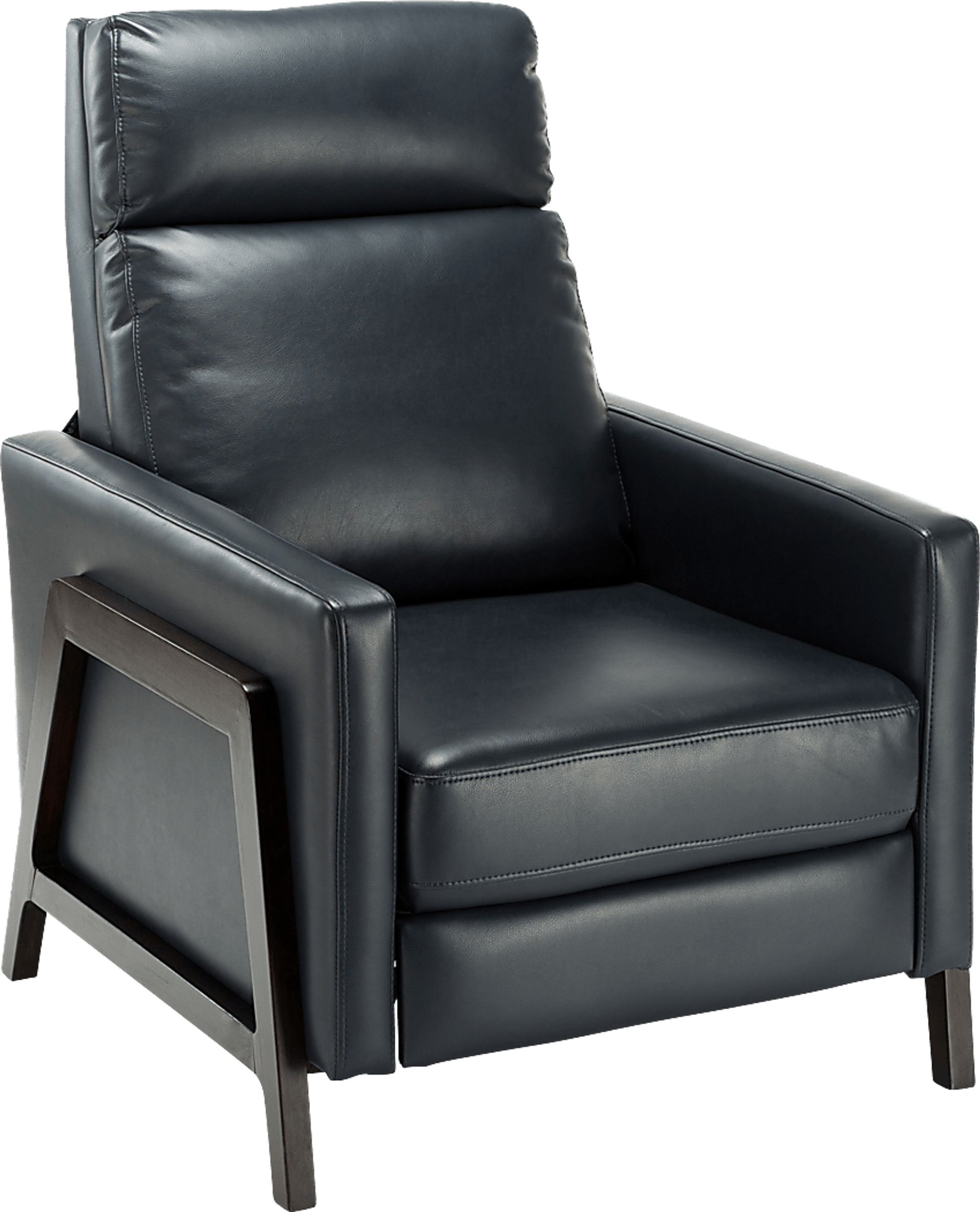 Doyers Blue Push Back Recliner - Image 1