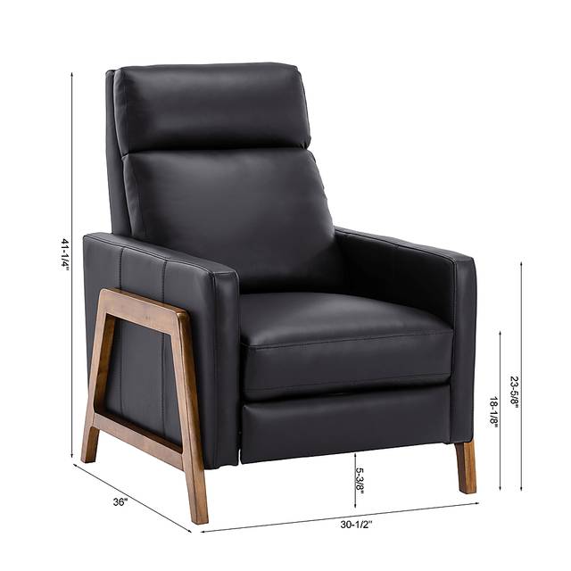 Doyers II Black Push Back Recliner - Thumbnail - Image 16