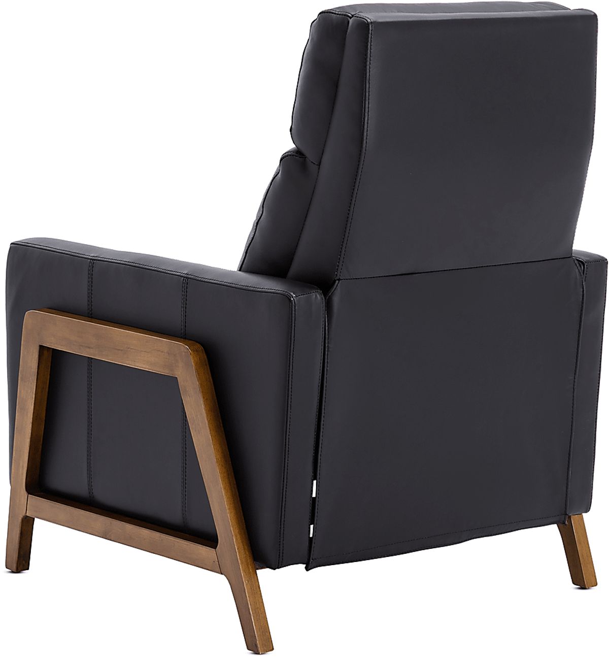 Doyers II Black Leather Push Back Recliner | Rooms to Go