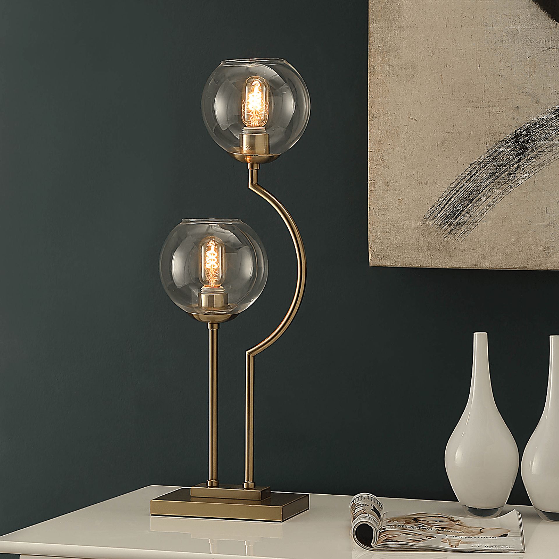 Doyle Park Brass Lamp - Image 6