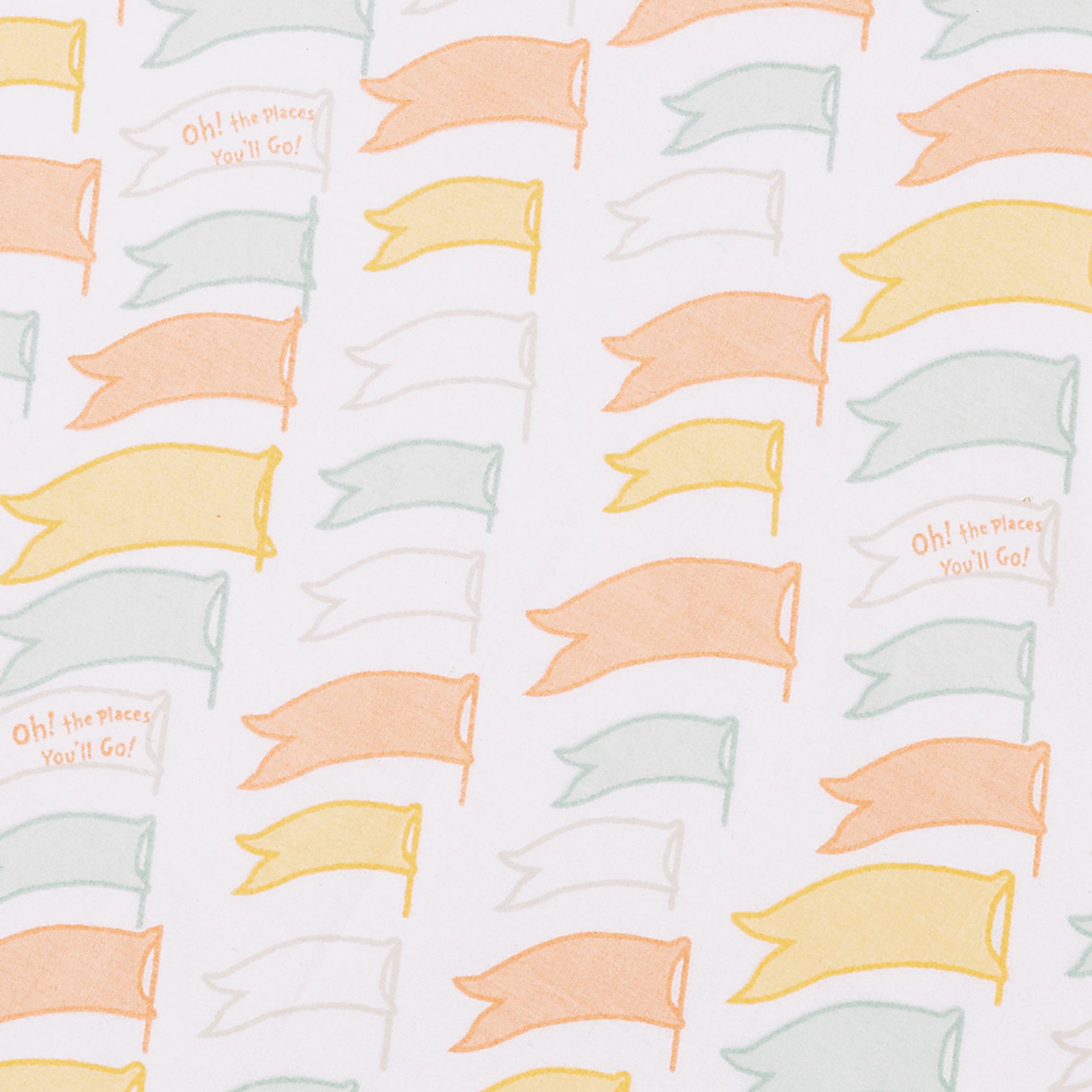 Dr. Seuss Oh, the Places You'll Go! Beige 5 Pc Baby Bedding Set - Image 5