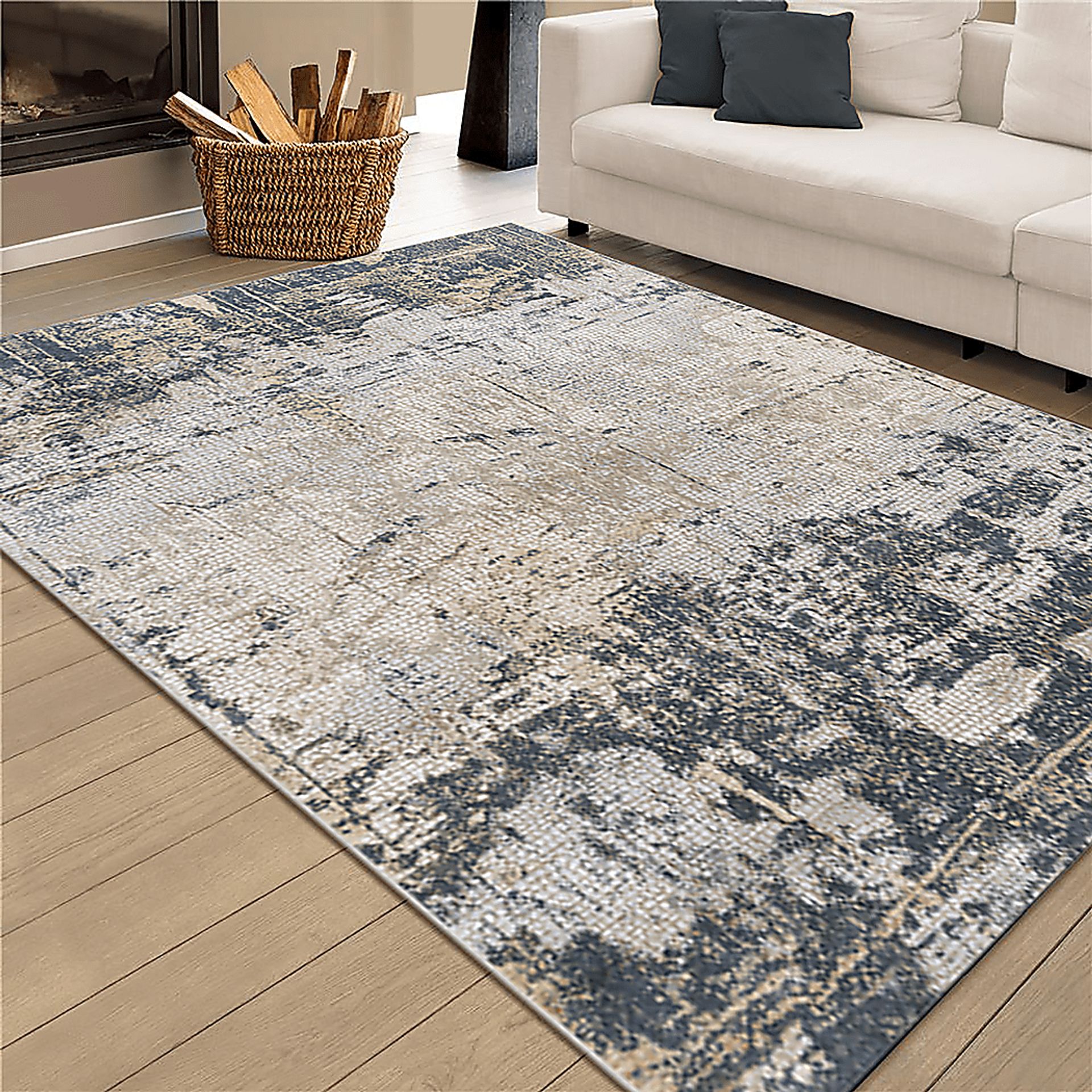 Drabeuge Blue 7'6 x 9'6 Rug - Image 2