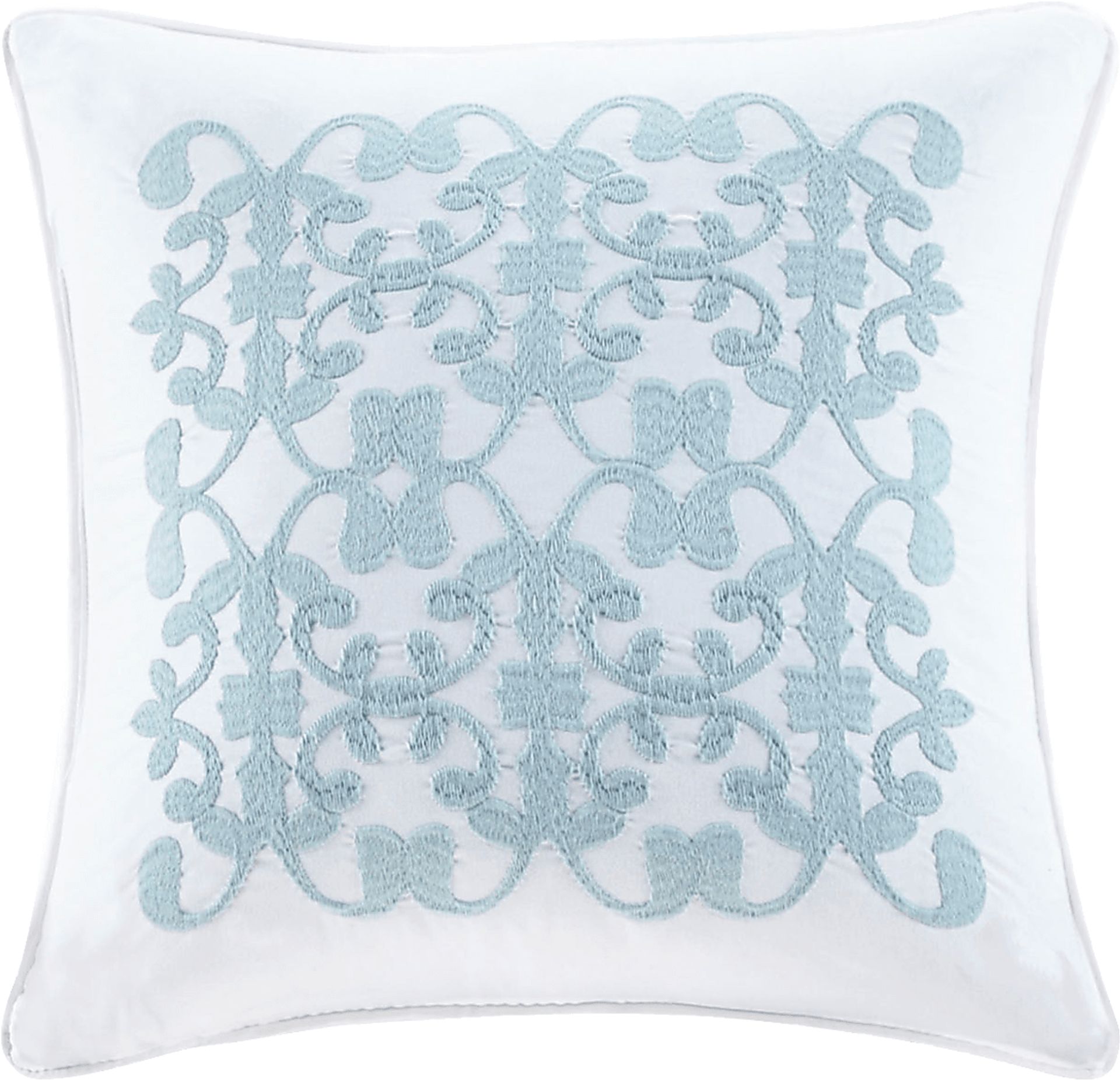 Dracaena White 4 Pc Full/Queen Quilt Set - Image 5