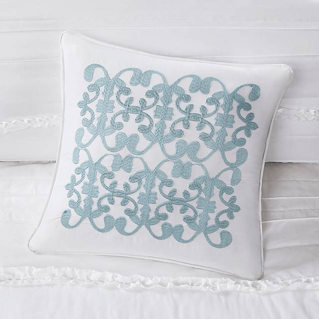 Dracaena White 4 Pc Full/Queen Quilt Set - Thumbnail - Image 6