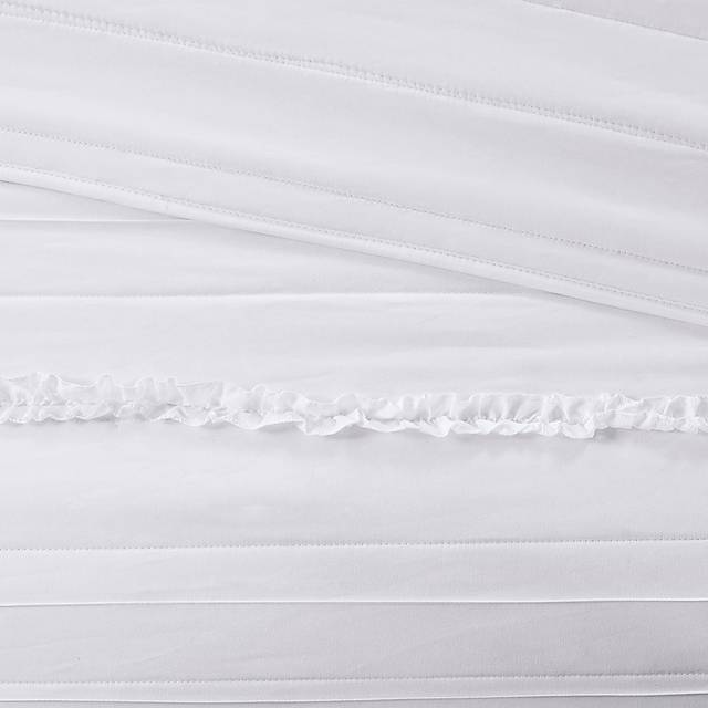 Dracaena White 4 Pc Full/Queen Quilt Set - Thumbnail - Image 7