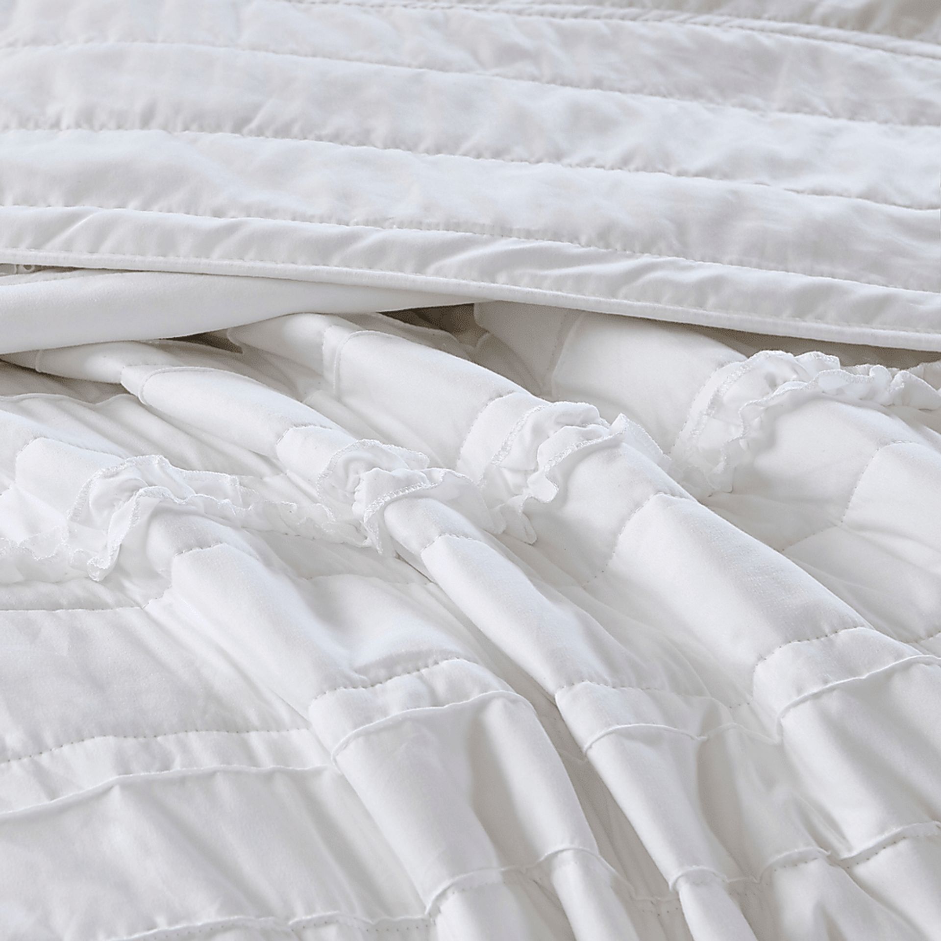 Dracaena White 4 Pc Full/Queen Quilt Set - Image 8