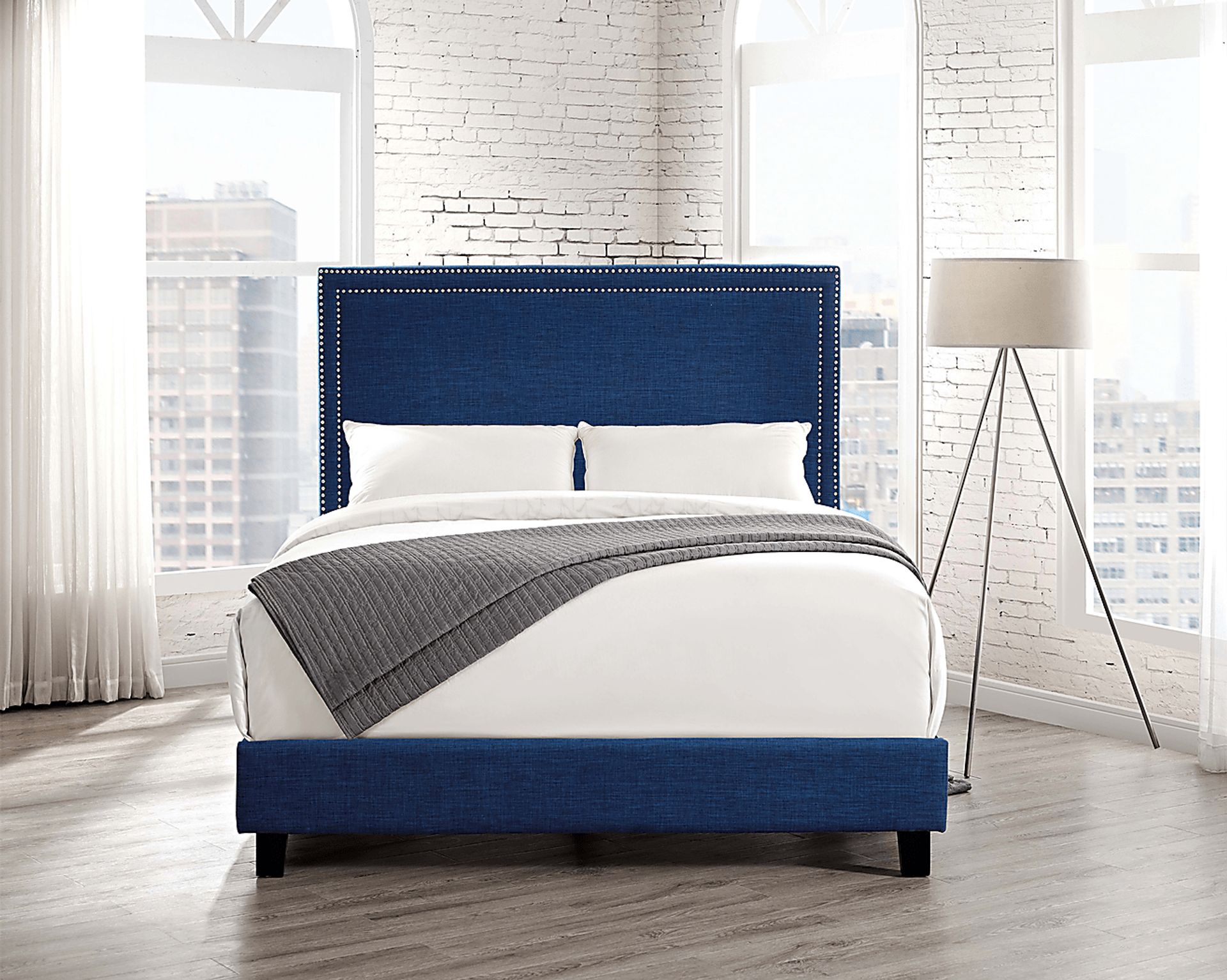Draeger Blue Queen Platform Bed - Image 2
