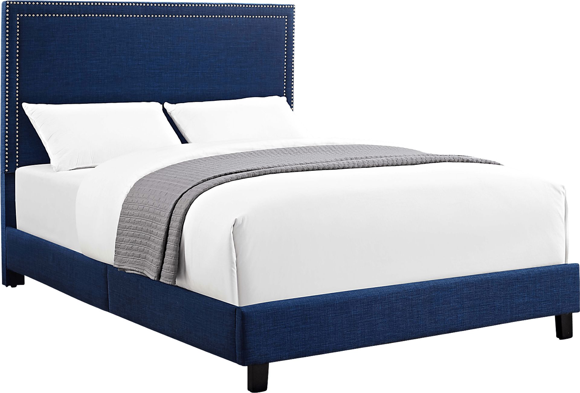 Draeger Blue Queen Platform Bed - Image 1
