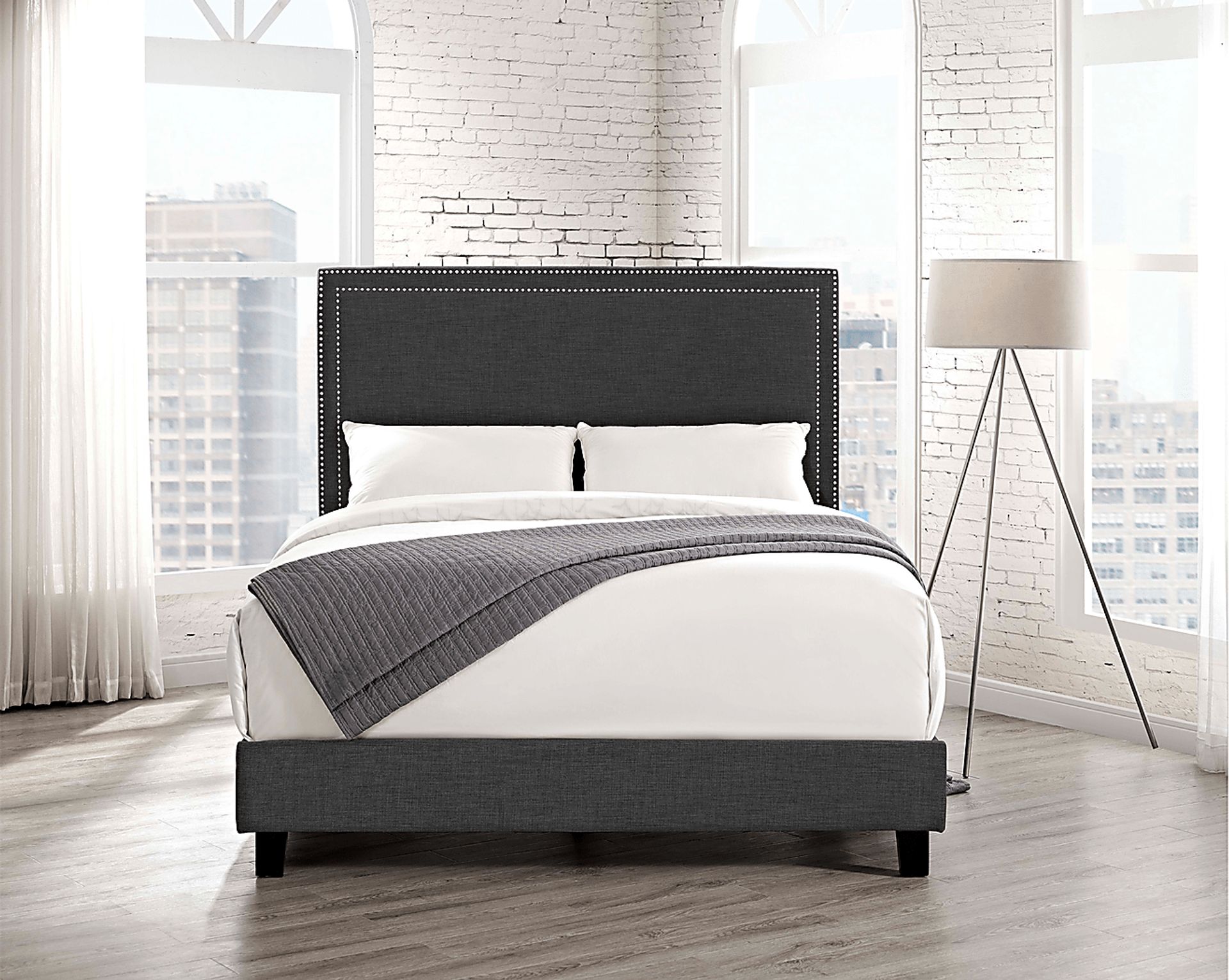 Draeger Charcoal Queen Platform Bed - Image 2