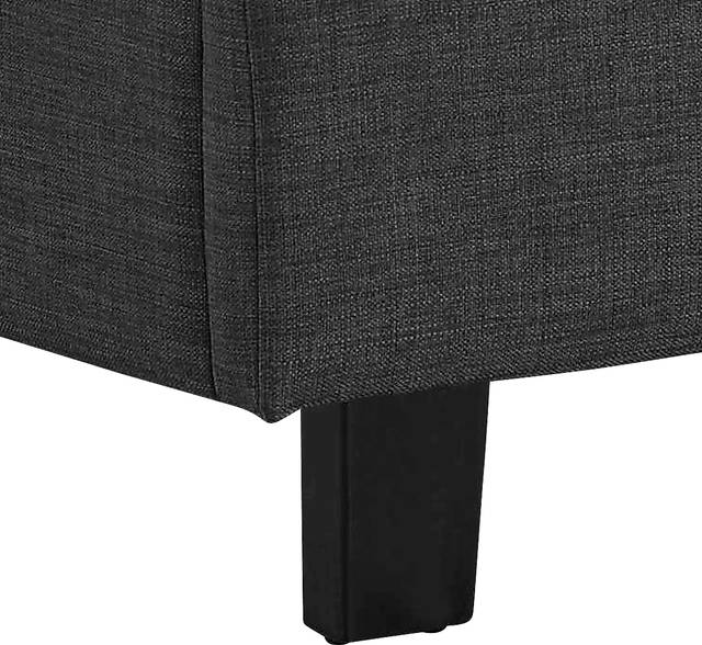 Draeger Charcoal Queen Platform Bed - Thumbnail - Image 5