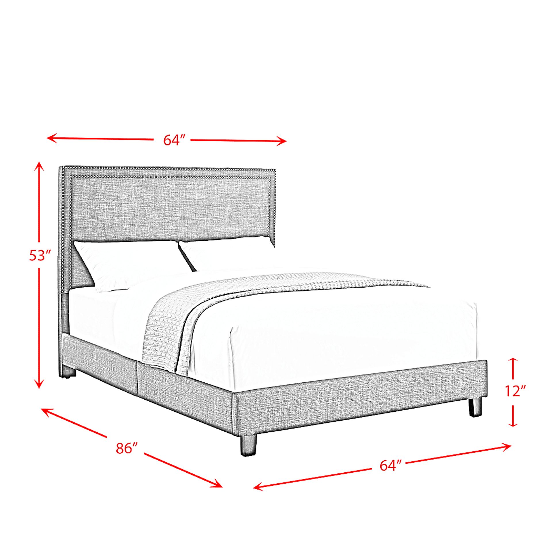 Draeger Charcoal Queen Platform Bed - Image 8
