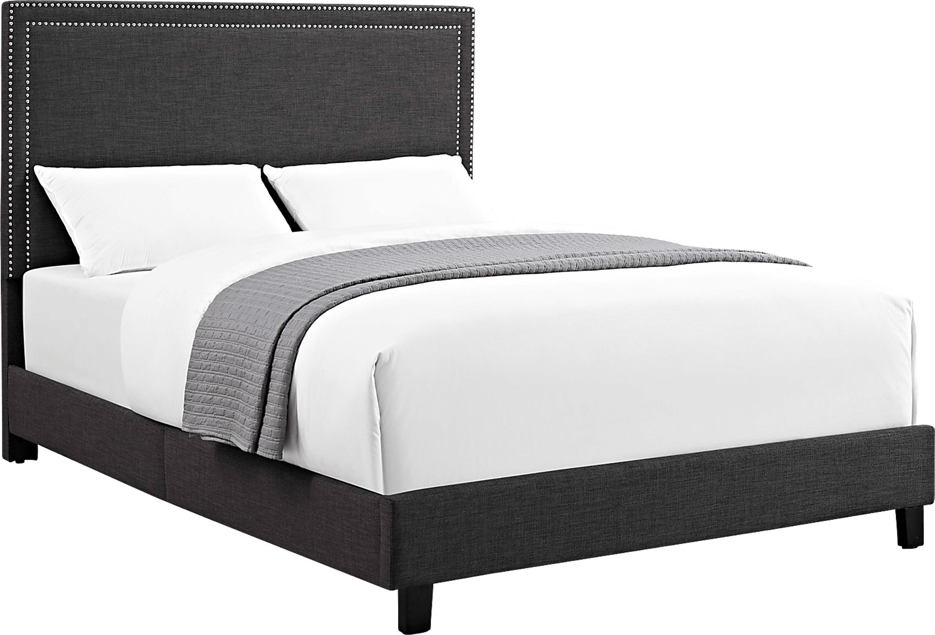 Draeger Charcoal Queen Platform Bed - Image 1