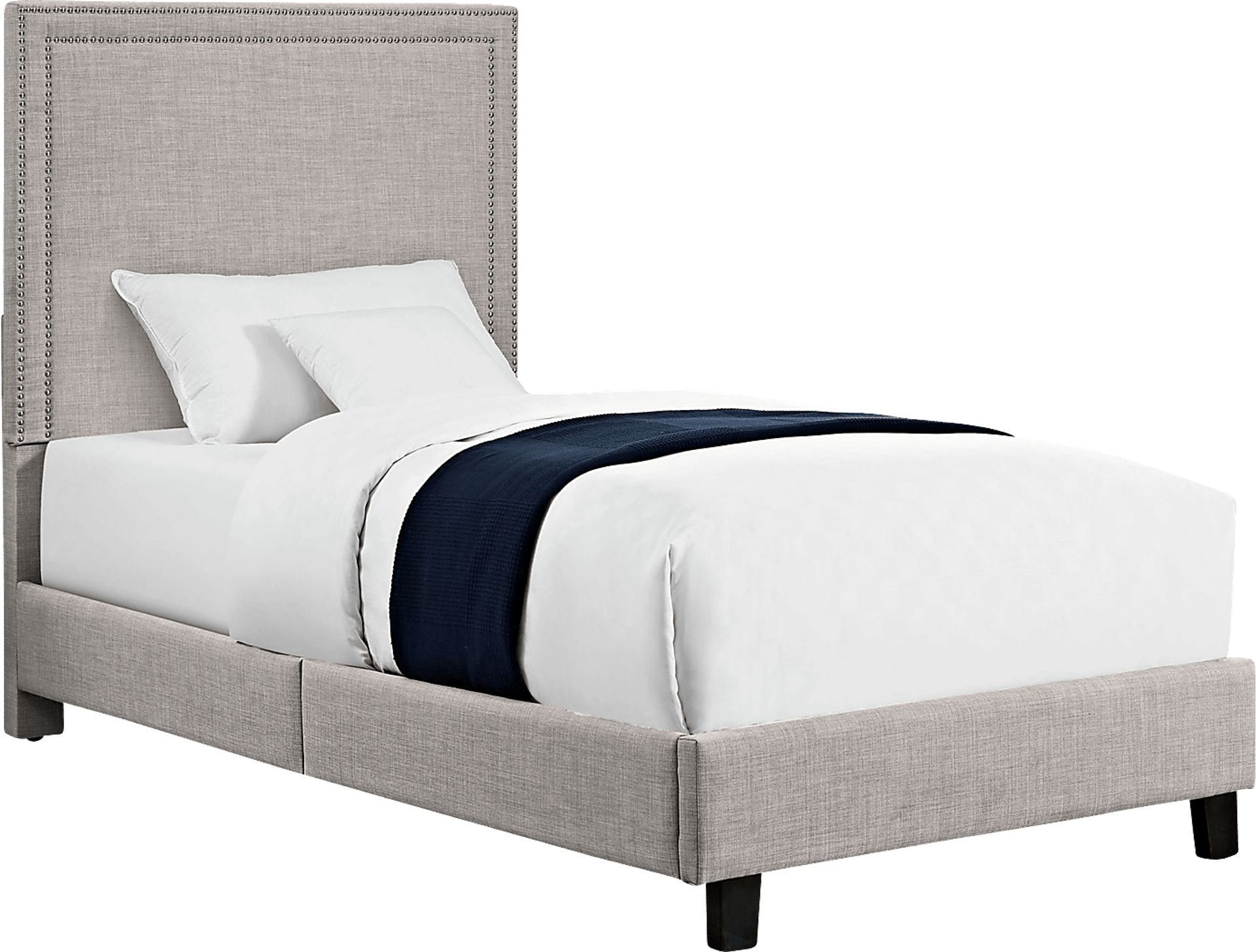 Draeger Gray Twin Platform Bed - Image 1